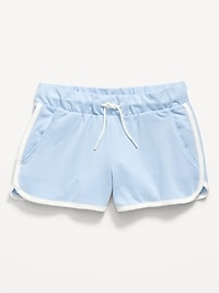 View large product image 4 of 4. French Terry Dolphin-Hem Cheer Shorts for Girls