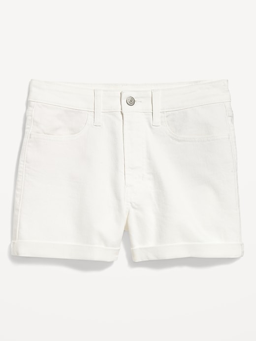 Image number 4 showing, High-Waisted Wow Jean Shorts -- 3-inch inseam