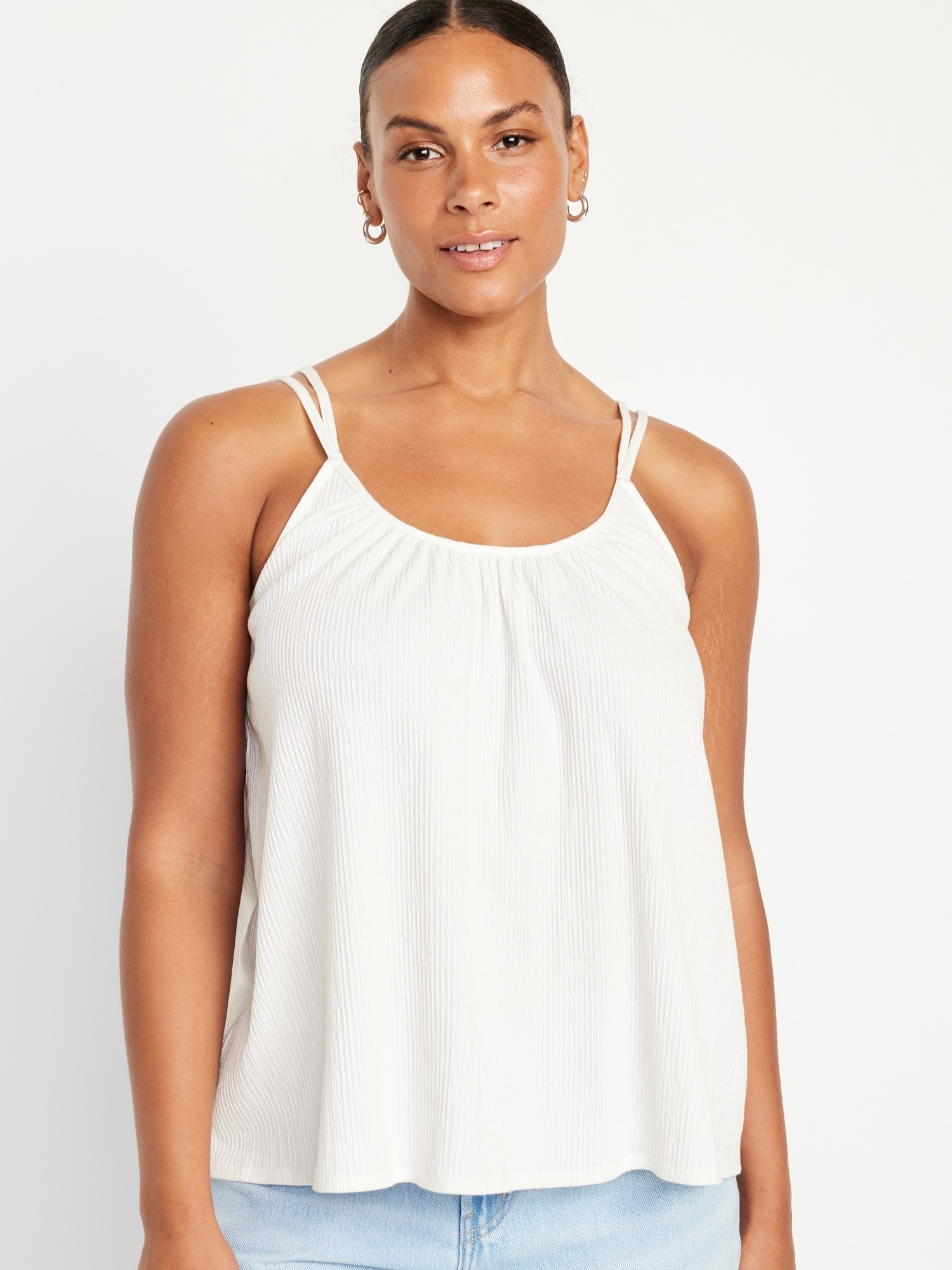 Strappy Tie-Back Tank Top
