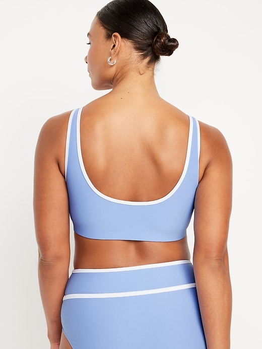 Image number 6 showing, Zip-Front Bikini Swim Top