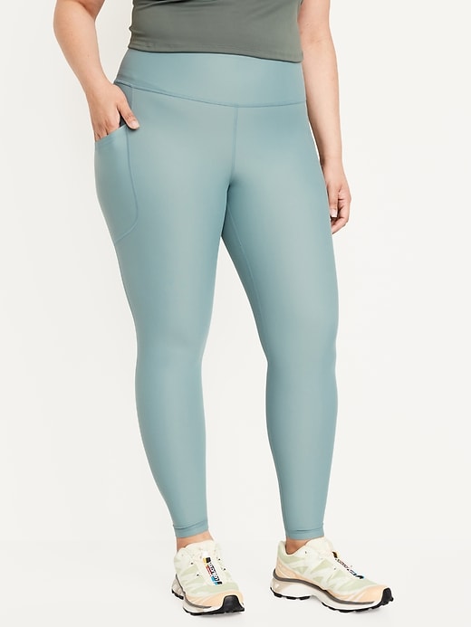 L'image numéro 7 présente Legging PowerSoft à poche à taille haute pleine longueur