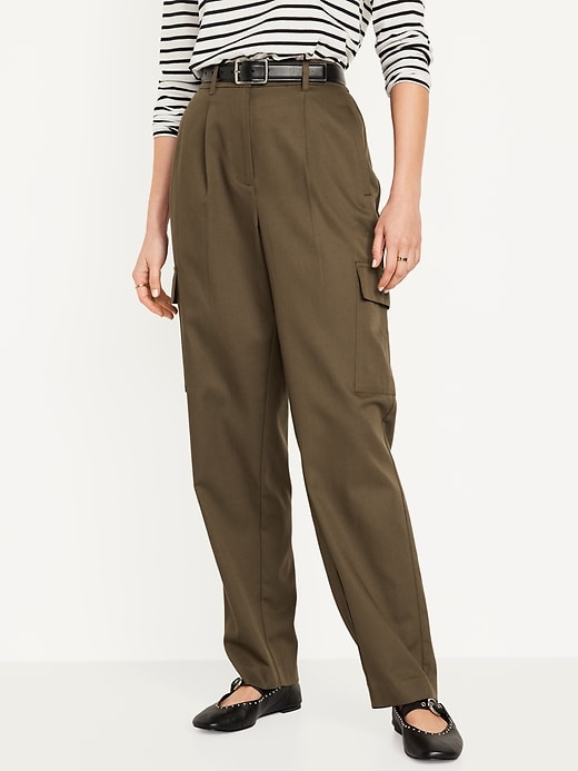 Image number 1 showing, Extra High-Waisted Taylor Cargo Pants