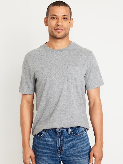 Image number 1 showing, Crew-Neck Pocket T-Shirt