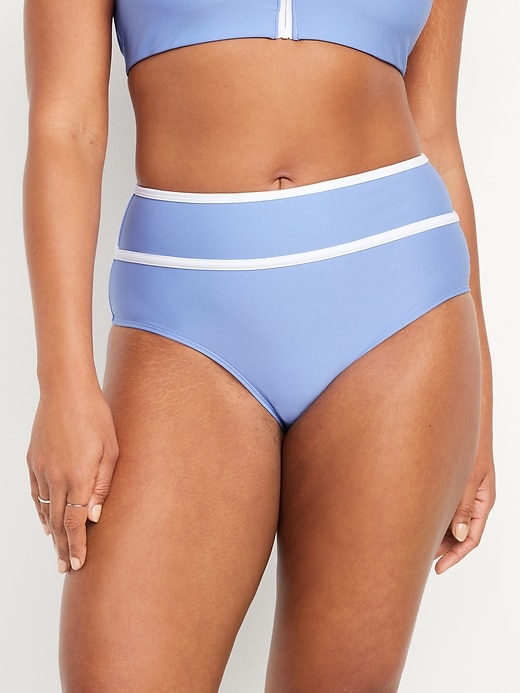 Image number 5 showing, High-Waisted Bikini Swim Bottoms