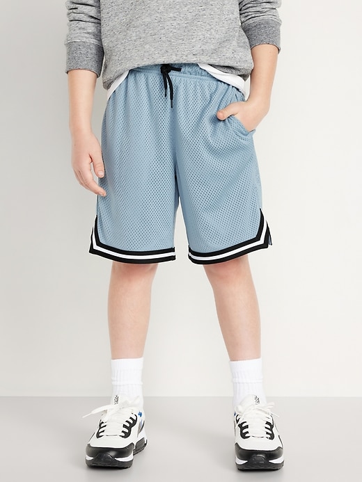 View large product image 1 of 4. Mesh Basketball Shorts for Boys (At Knee)