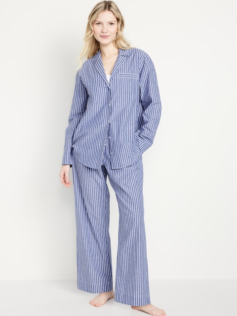 Poplin Pajama Pant Set