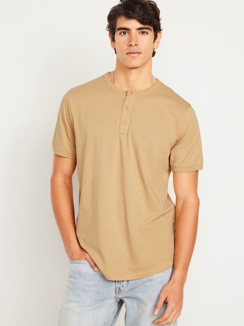 T-shirt Henley pour Homme - Or