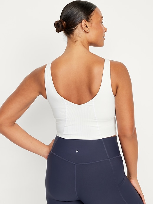 Image number 6 showing, Light Support PowerSoft Ribbed Longline Sports Bra