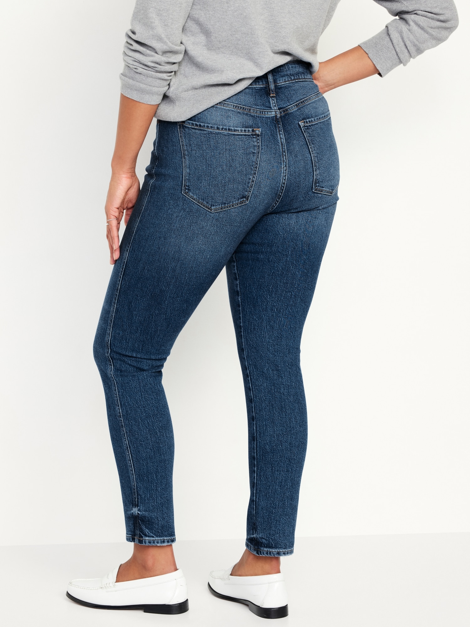 Vintage Double Breasted Skinny Jeans Women High Waist Chic Design Pencil  Denim Pants Slim Ankle (Color : Blue, Size : XL 52-57kg) : :  Clothing, Shoes & Accessories