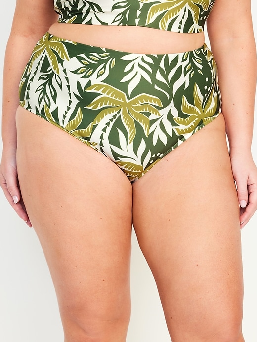 Image number 7 showing, High-Waisted French-Cut Bikini Swim Bottoms