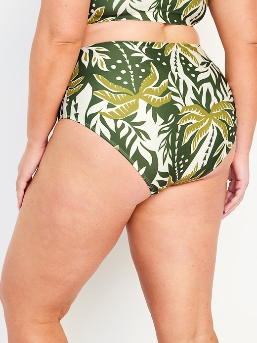 Image number 8 showing, High-Waisted French-Cut Bikini Swim Bottoms