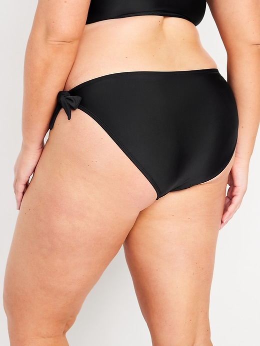 Image number 8 showing, Mid-Rise Side-Tie Bikini Swim Bottoms