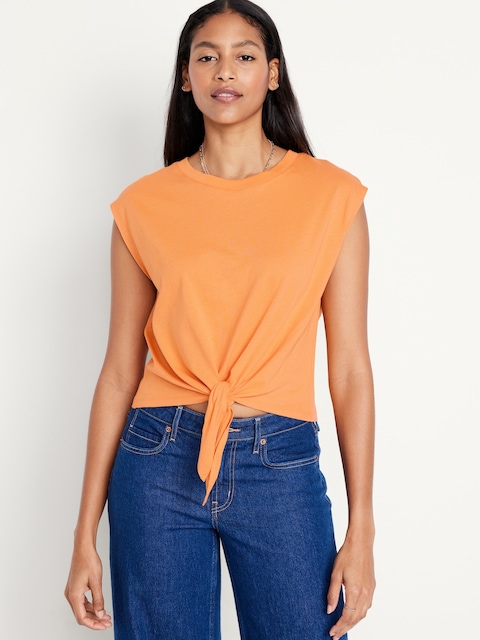 EveryWear Tie-Front Top
