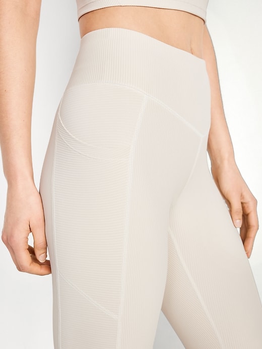 ForMitanss Ribbed High Waisted Leggings for Women Breathable Butt