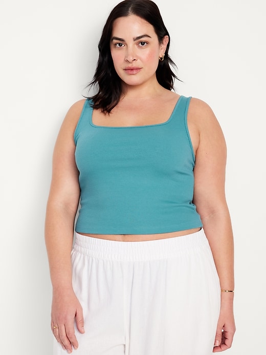 Image number 7 showing, Ultra-Crop Rib-Knit Tank Top