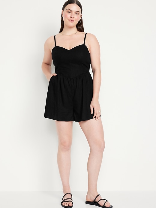 Image number 4 showing, Fit & Flare Cami Romper
