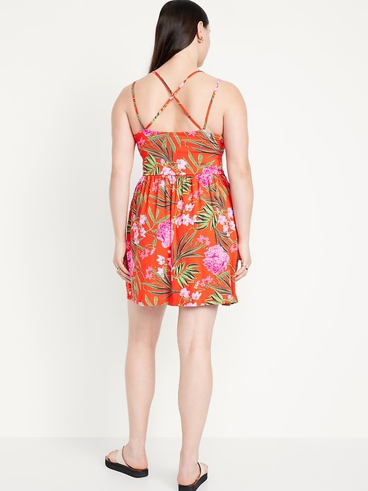 Image number 5 showing, Fit & Flare Strappy Mini Dress