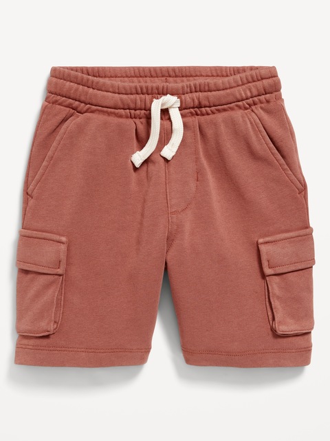 Functional-Drawstring Pull-On Shorts for Toddler Boys
