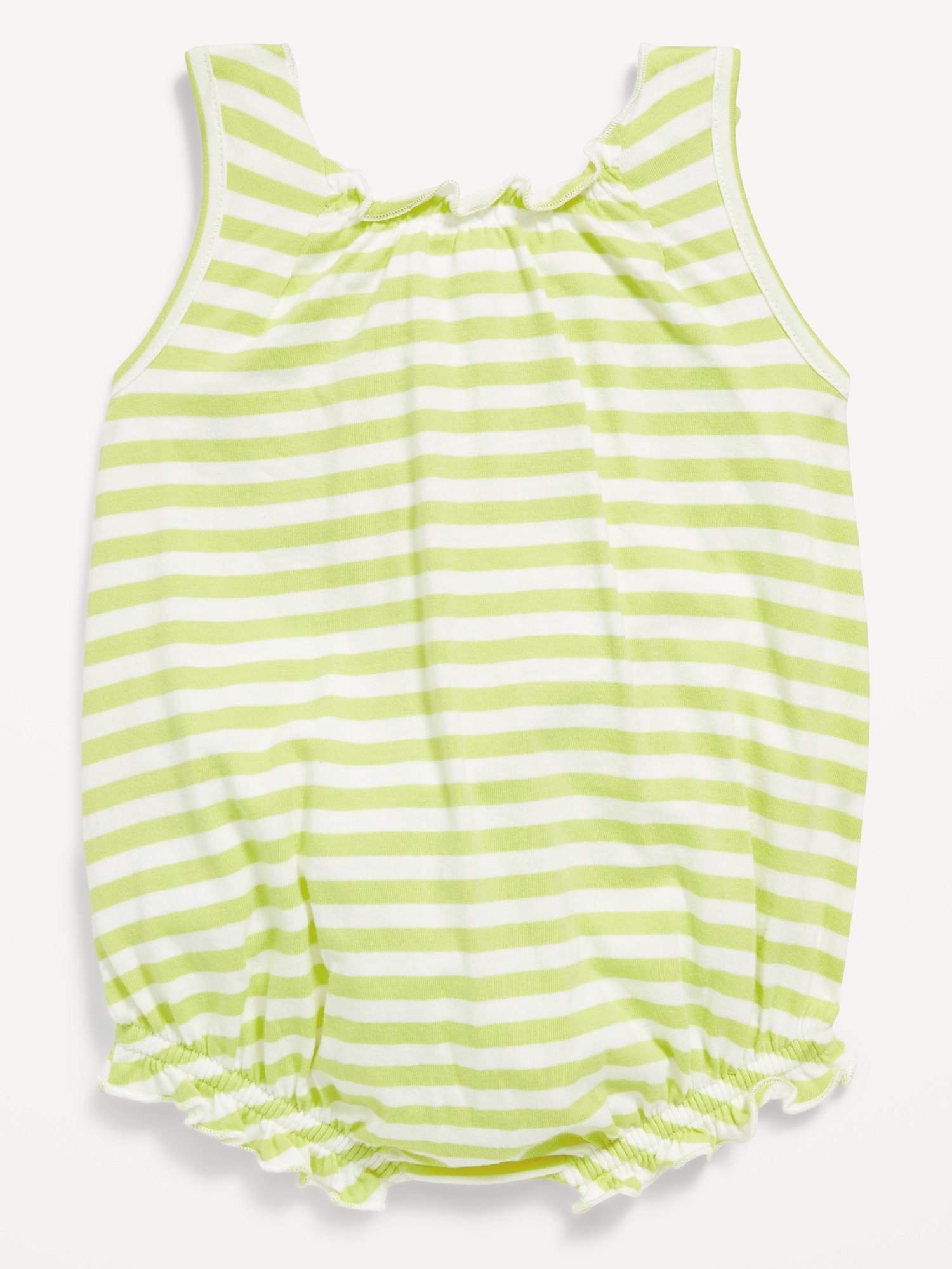 Sleeveless Tie-Shoulder One-Piece Romper for Baby