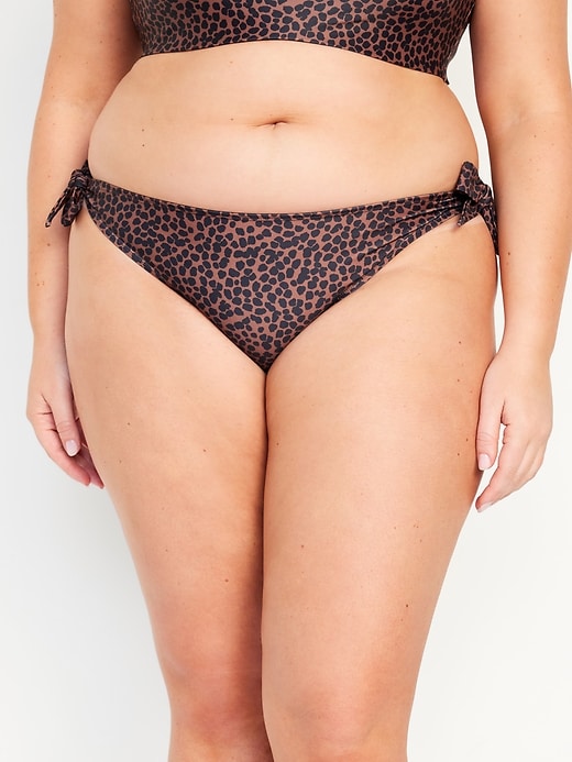 Image number 7 showing, Mid-Rise Side-Tie Bikini Swim Bottoms