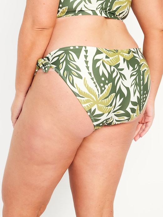 Image number 8 showing, Mid-Rise Side-Tie Bikini Swim Bottoms