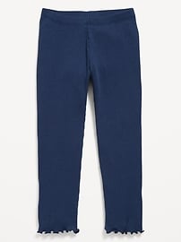 Image number 1 showing, Full-Length Rib-Knit Leggings for Toddler Girls