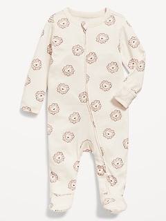 Pyjama une-pièce à pieds et mitaines rabattables pour Bébé