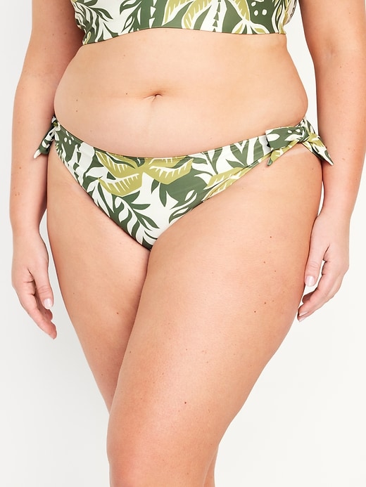 Image number 7 showing, Mid-Rise Side-Tie Bikini Swim Bottoms