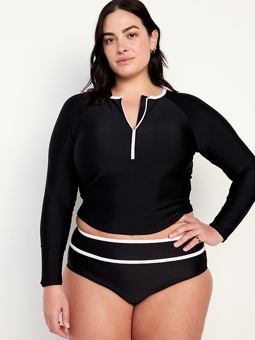 L'image numéro 7 présente Maillot anti-UV court à demi-glissière