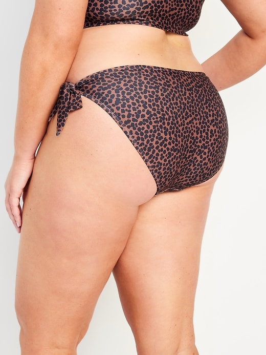 Image number 8 showing, Mid-Rise Side-Tie Bikini Swim Bottoms