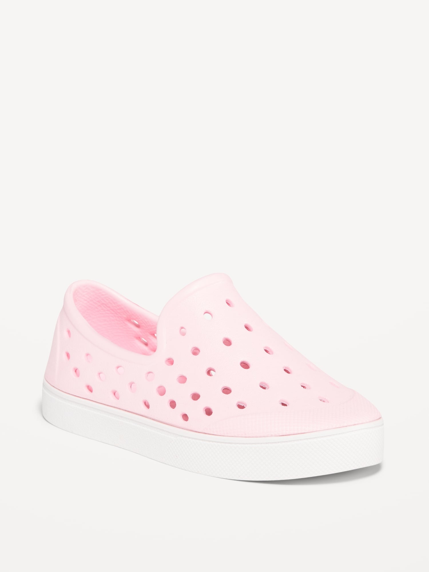 Perforated Slip-On Shoes for Toddler Girls