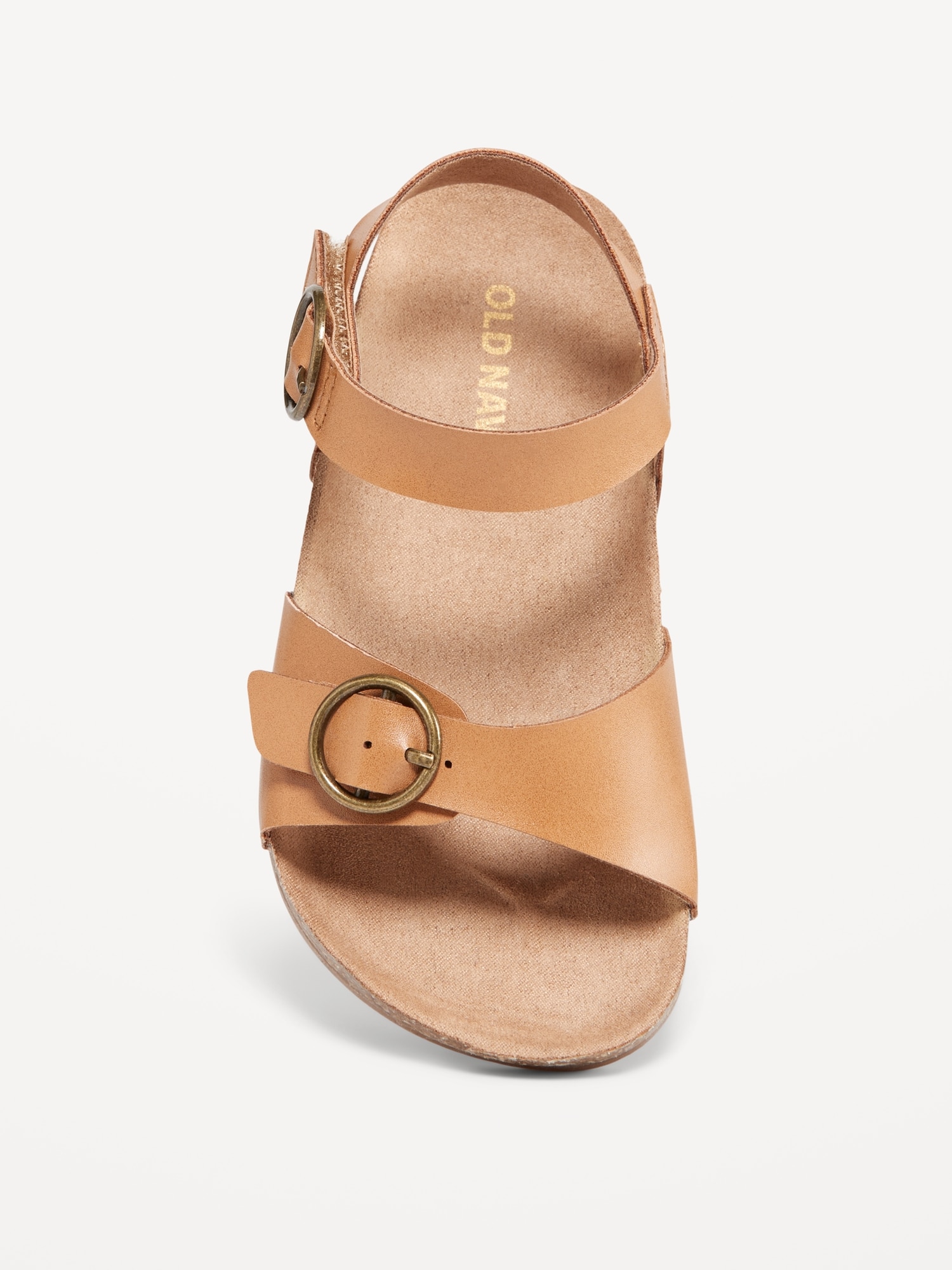 Faux-Leather Buckled Strap Sandals for Toddler Girls