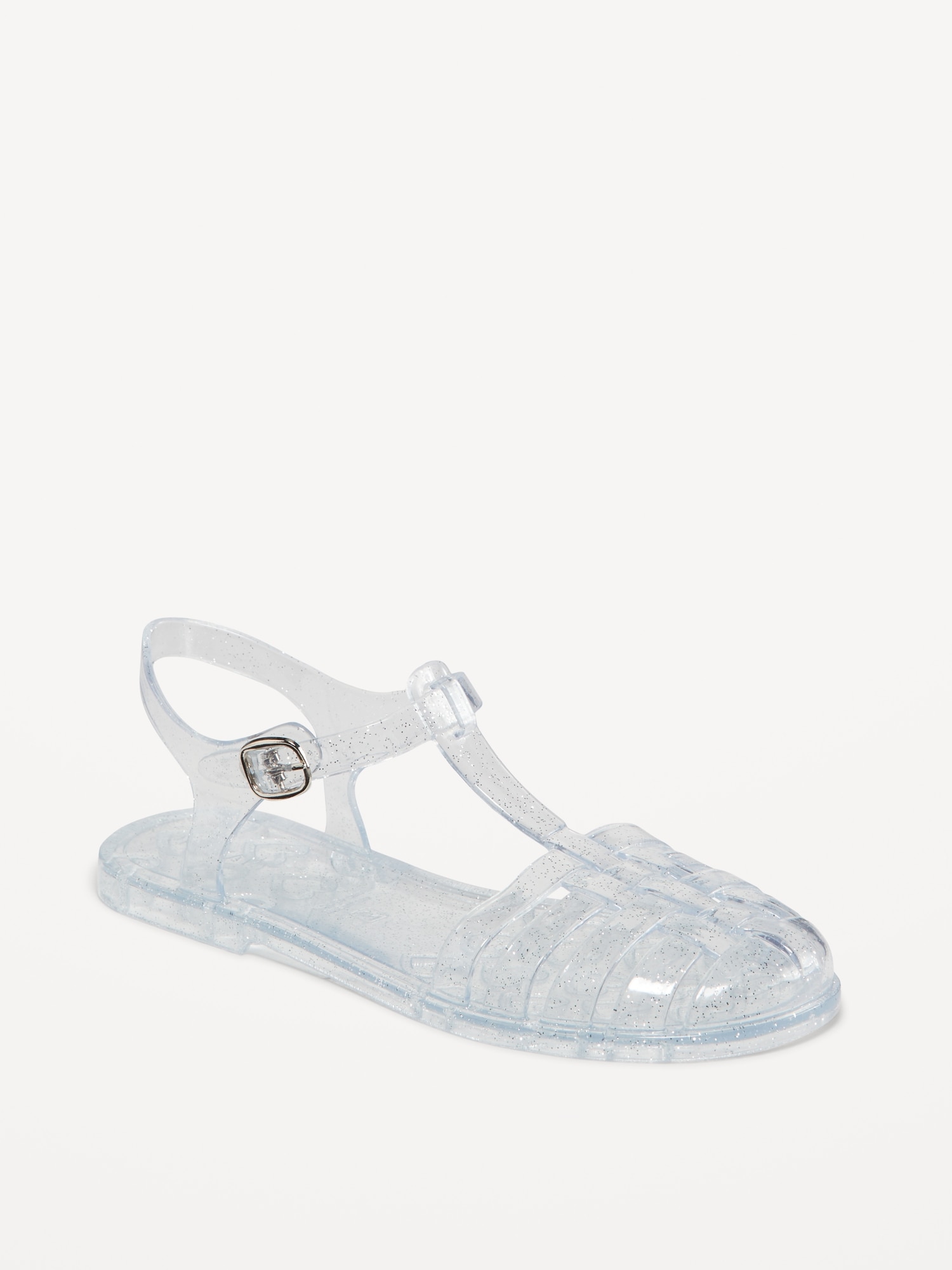 Shiny Jelly Fisherman Sandals for Girls