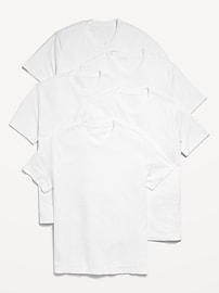 Image number 1 showing, Solid Crew-Neck T-Shirt 5-Pack