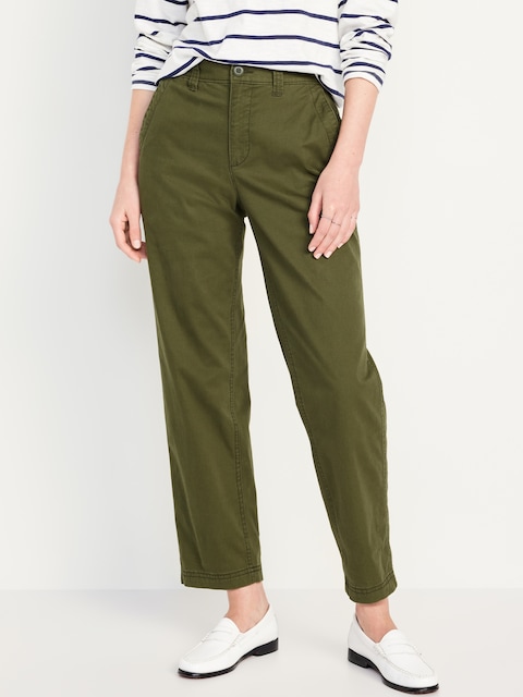 Pantalon chino authentique à taille haute