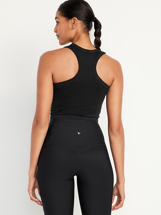 Image number 2 showing, Fitted Seamless Crop Tank Top