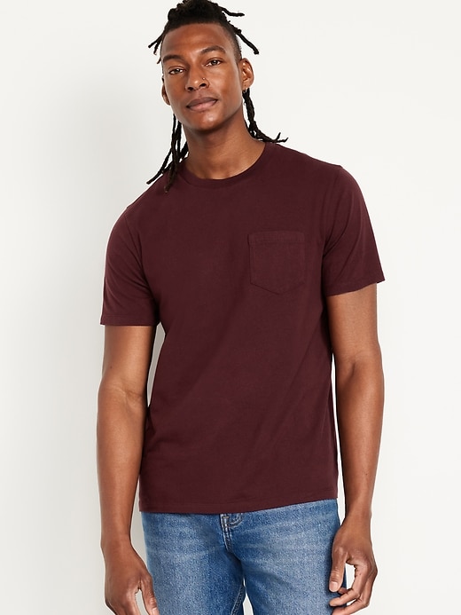 Image number 1 showing, Crew-Neck Pocket T-Shirt