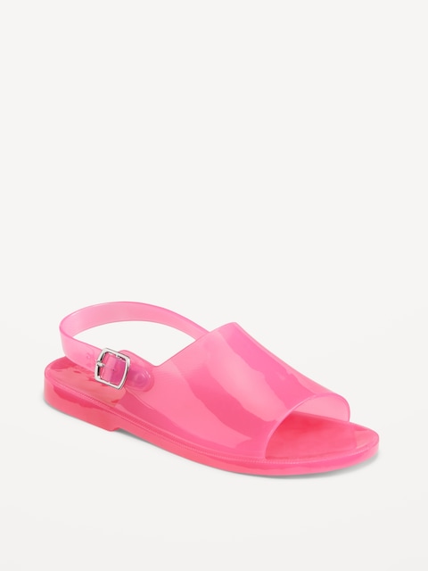 Jelly Wide-Strap Sandals for Girls