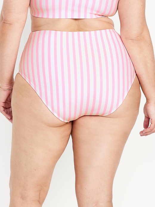 L'image numéro 8 présente Culotte de bikini coupe française à taille haute