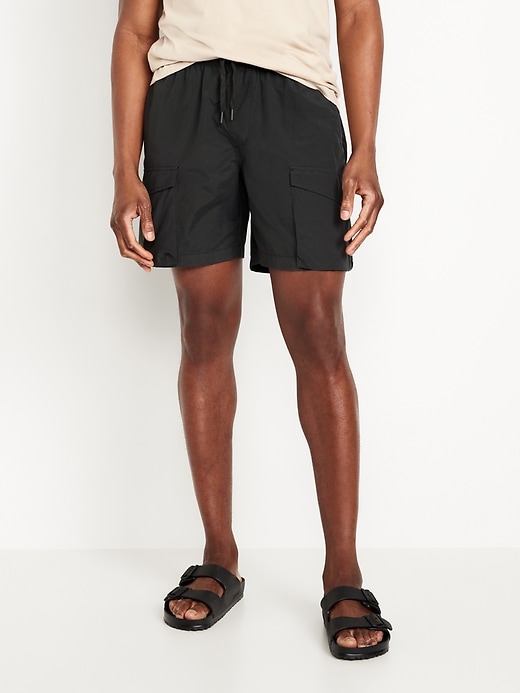 Image number 1 showing, Relaxed Cargo Shorts -- 7-inch inseam