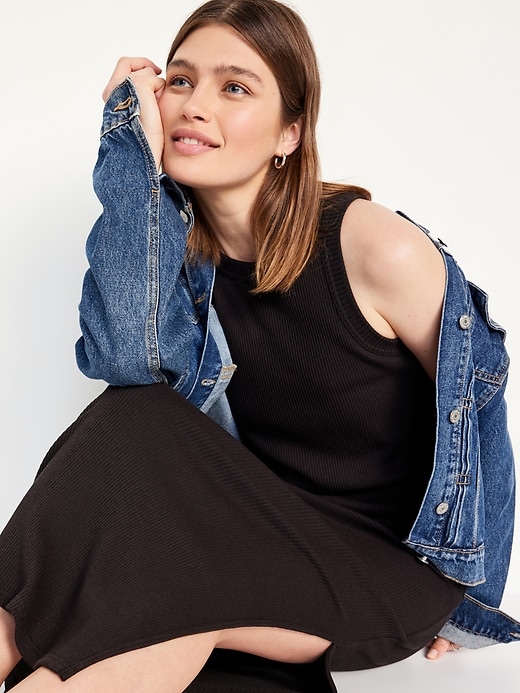 Image number 3 showing, Sleeveless Racerback Maxi Dress