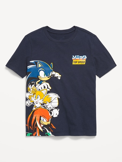 Voir une image plus grande du produit 1 de 2. T-shirt à imprimé Sonic le Hérisson&#153 unisexe pour Enfant