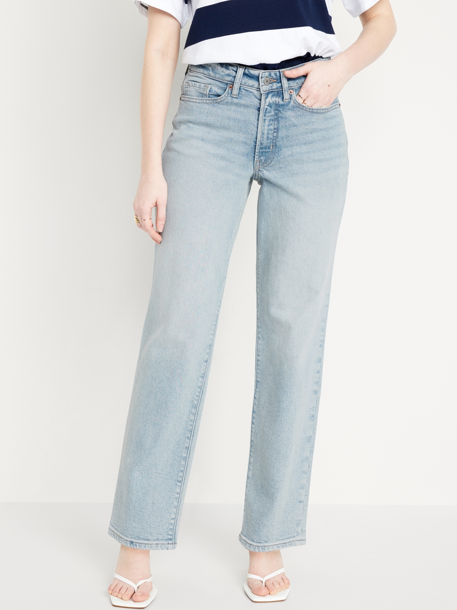 Curvy High-Waisted OG Loose Ripped Jeans for Women