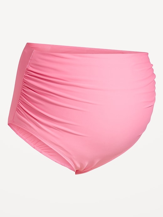 Image number 2 showing, Maternity High-Waisted Swim Bottoms