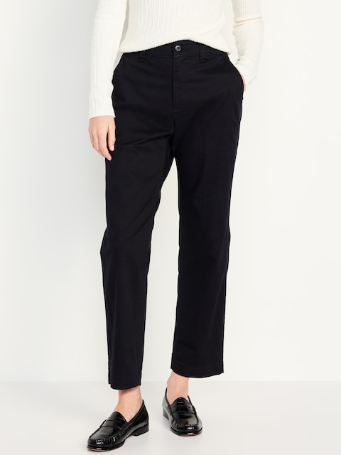 Pantalon chino authentique à taille haute