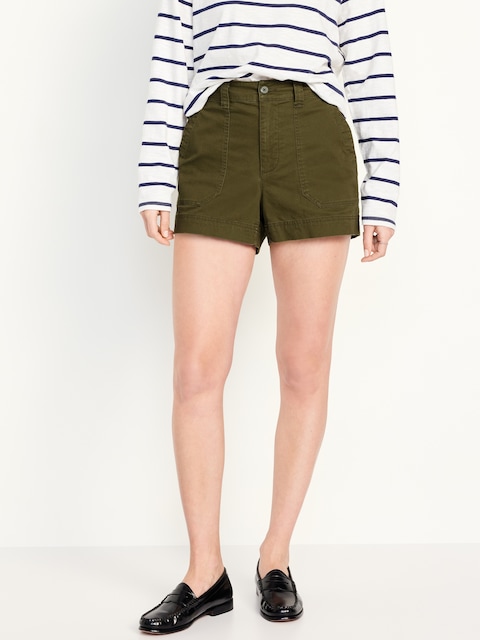 High-Waisted OGC Chino Shorts -- 3.5-inch inseam