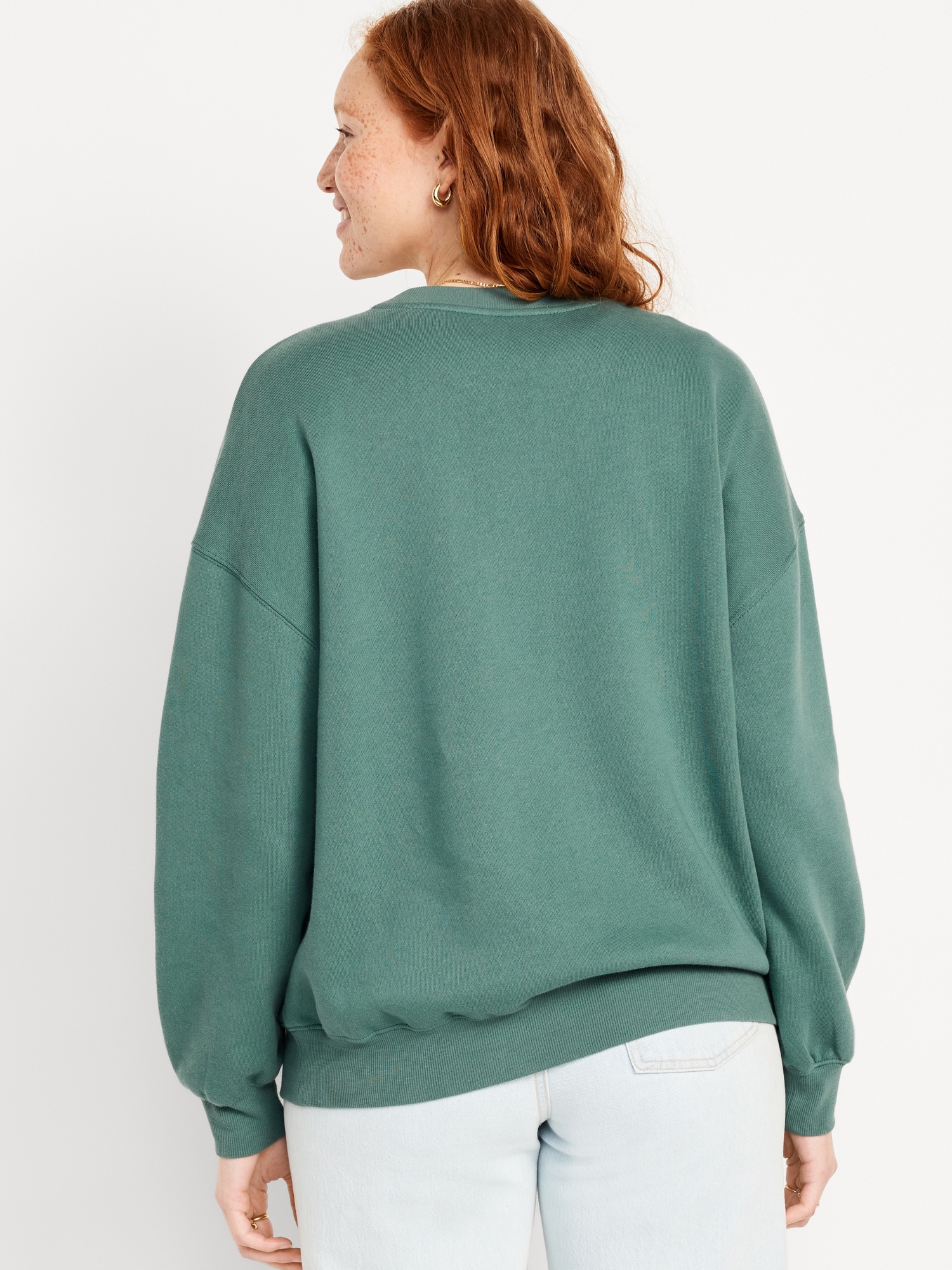 Oversized Vintage Tunic Sweatshirt for Women