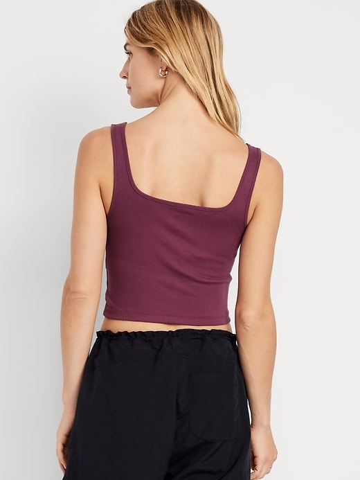 Image number 2 showing, Ultra-Crop Rib-Knit Tank Top