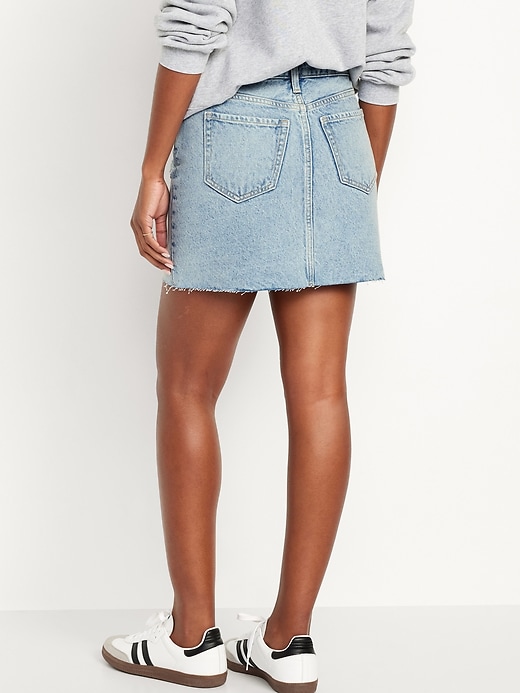 Image number 2 showing, Mid-Rise OG Jean Mini Skirt