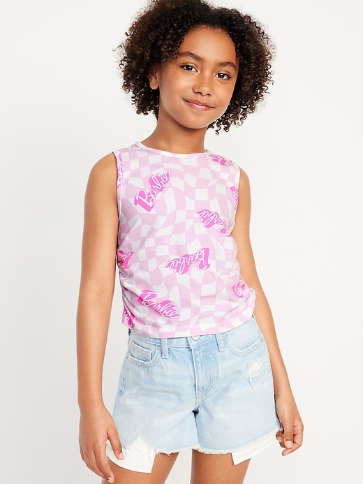 View large product image 1 of 3. Side-Ruched Licensed Graphic Tank Top for Girls